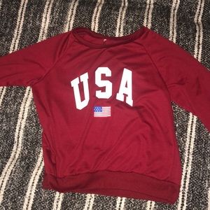 Red USA sweatshirt